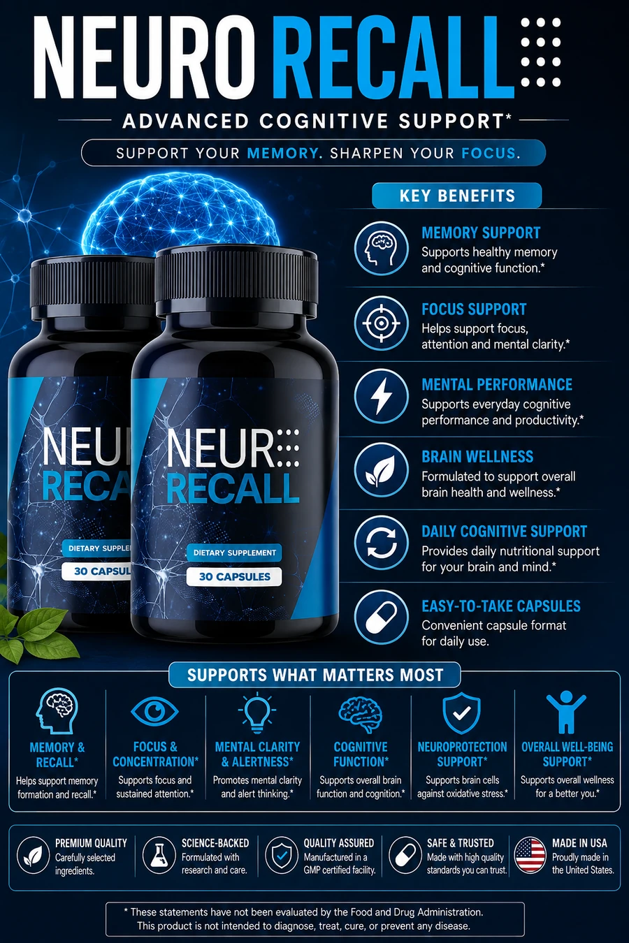 NeuroRecall Benefits: What to Know About This Brain Health Supplement